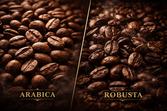 Arabica vs Robusta coffee beans comparison