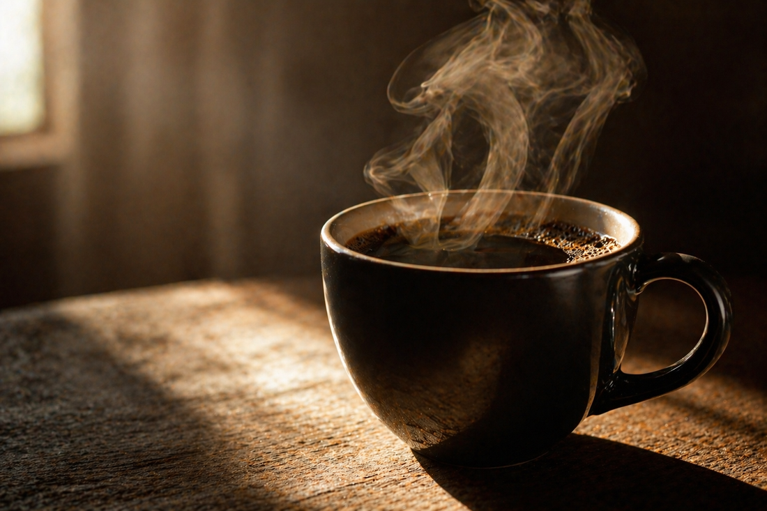 Black coffee for energy and focus